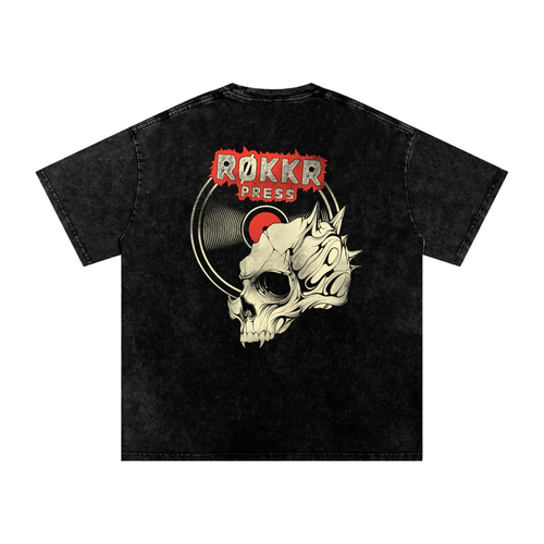 RØKKR 'Vinyl Reaper' Mineral Wash Tee